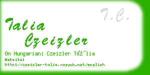 talia czeizler business card